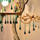 Set of 20 Dark Green Glass Chandelier Drop Ornaments - Christmas Tree Ornaments
